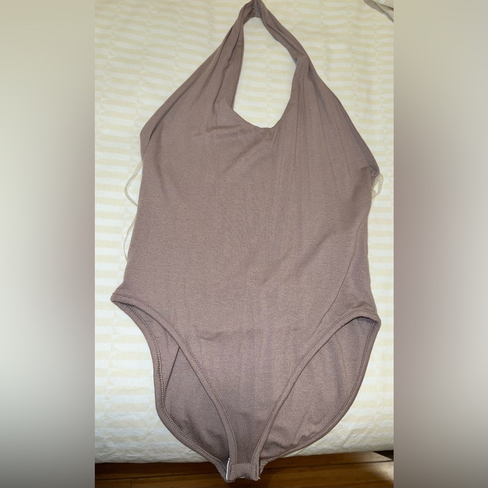 NWT NAKED WARDROBE HALTER BODYSUIT